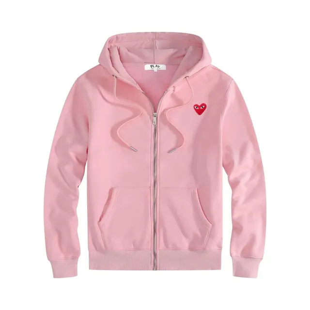 Comme des Garçons Zip-Up Hoodie Heart Logo