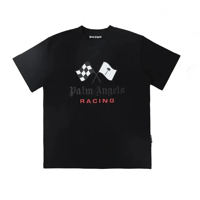 Palm Angels Racing Tee Checkered Flag