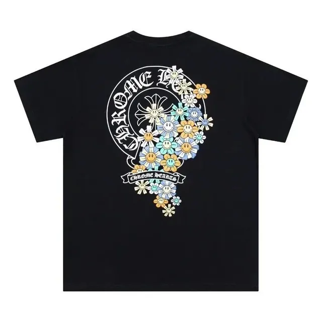 Chrome Hearts Graphic Tee Smiley Daisy Print