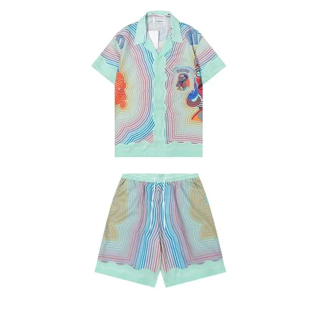 Casablanca Short-Sleeve Shirt and Shorts Set