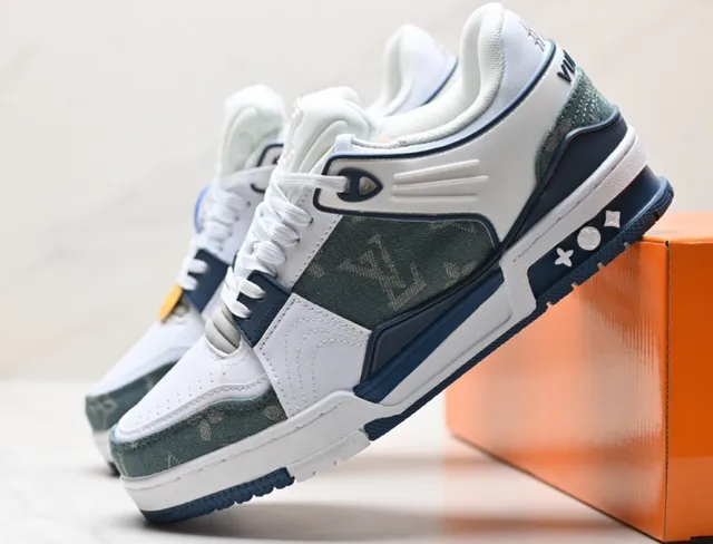 Louis Vuitton LV Trainer Monogram Denim