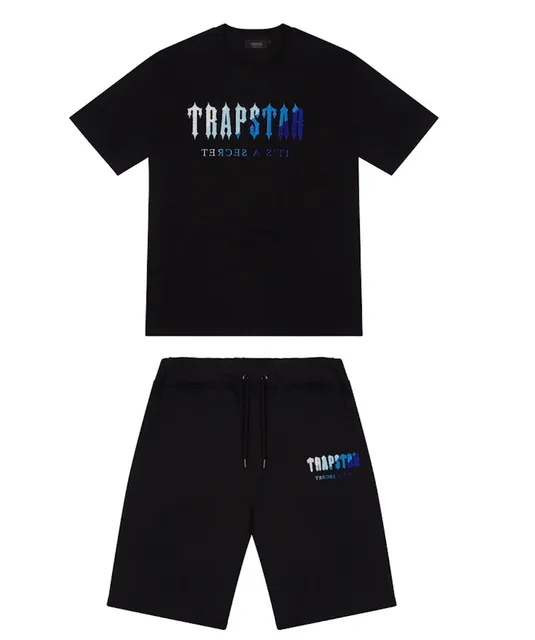 Trapstar Logo Tee and Shorts Set It's A Secret