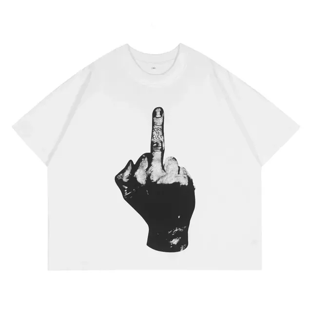 Fear of God Graphic Tee Middle Finger Print