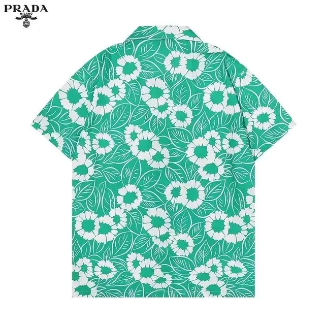 Prada Short-Sleeve Shirt Floral Print