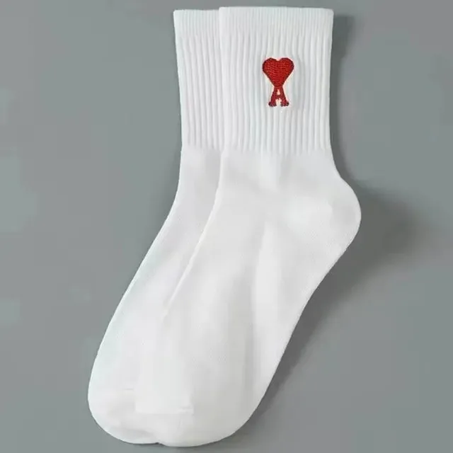 Amiri Crew Sock Heart Logo