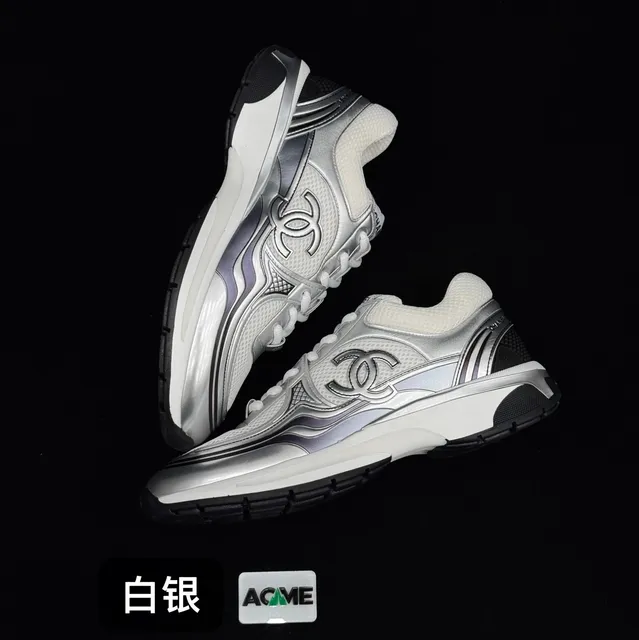 Chanel Runway Sneaker Metallic Silver