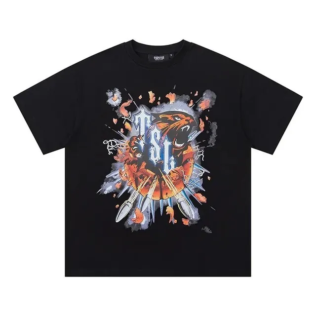 Travis Scott Graphic Tee Tiger Explosion Print