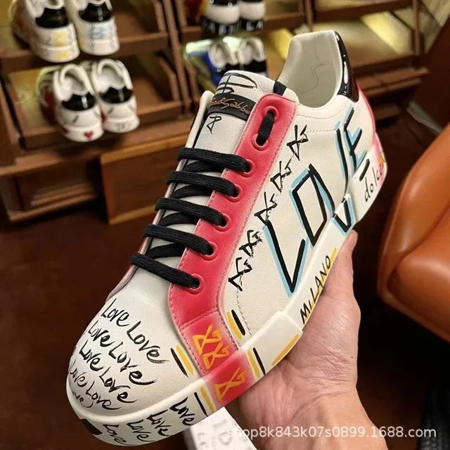 Dolce & Gabbana Love Sneaker Handwritten Love Print