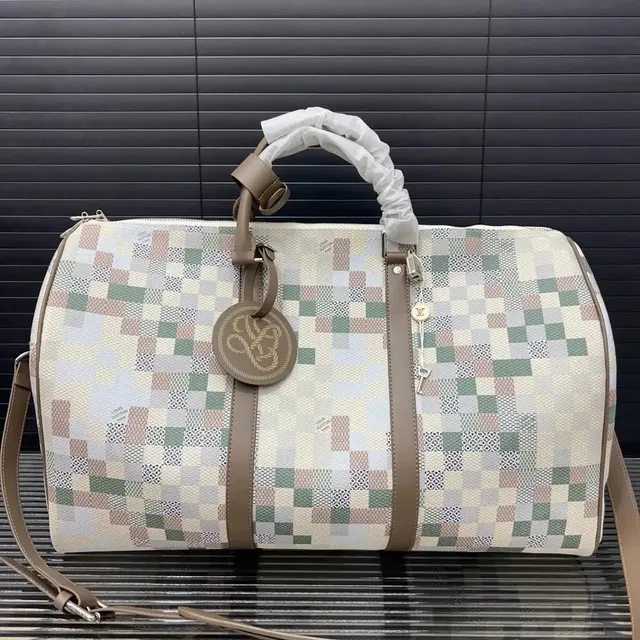 Louis Vuitton Keepall Damier Azur Patchwork