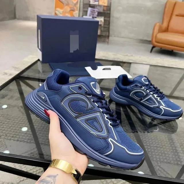 Dior Goggle Sneaker Navy with White Trim