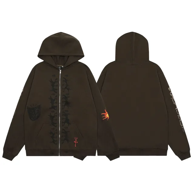 Travis Scott × Fragment Design Zip-Up Hoodie