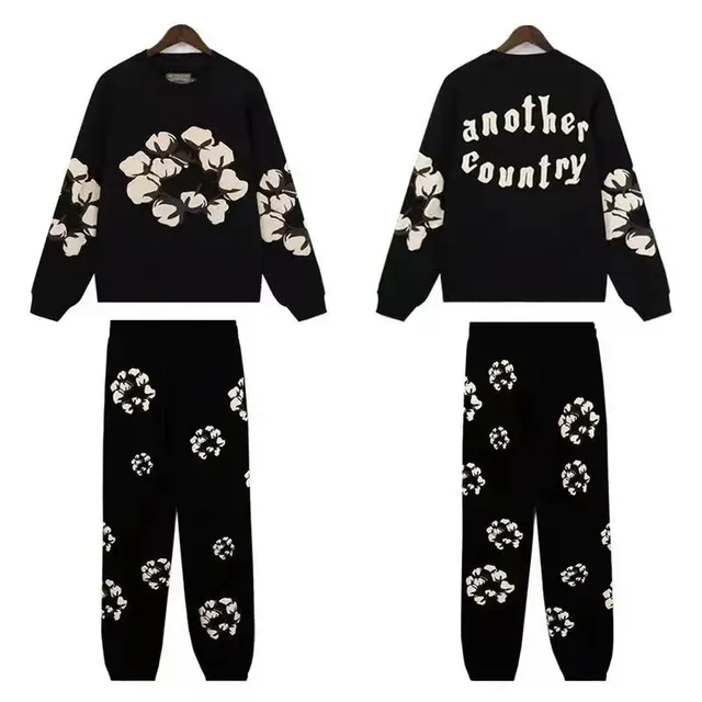 Cotton Flower Knit Set Floral Print