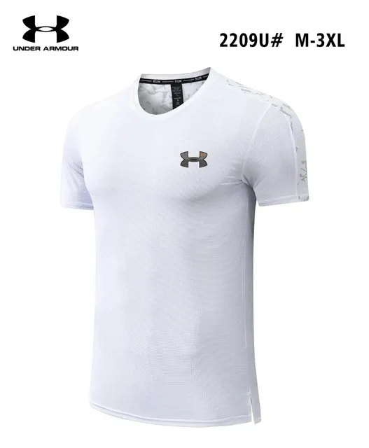 Under Armour Run T-Shirt White with Grey Print