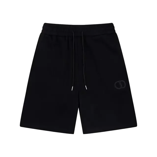 Dior Logo-Embroidered Shorts Black