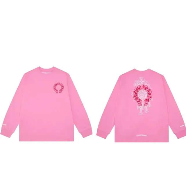 Long Sleeve Tee Chrome Hearts Logo Print
