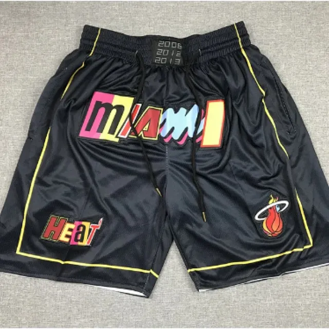 Adidas × NBA Miami Heat Mesh Shorts Multi-Color Logo