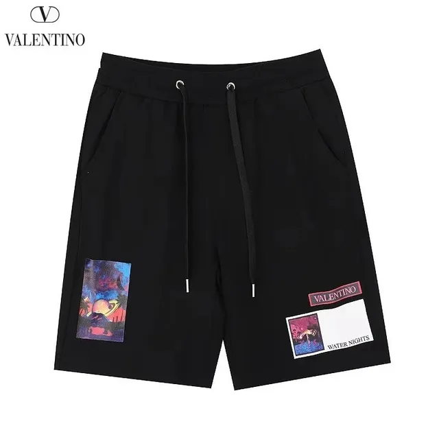 Valentino Printed Shorts Water Nights Patch