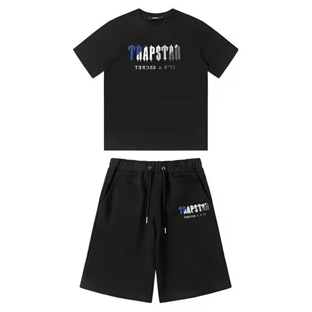 Trapstar Logo Tee and Shorts Set It's A Secret