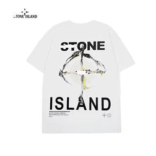 Graphic Tee Stone Island Print