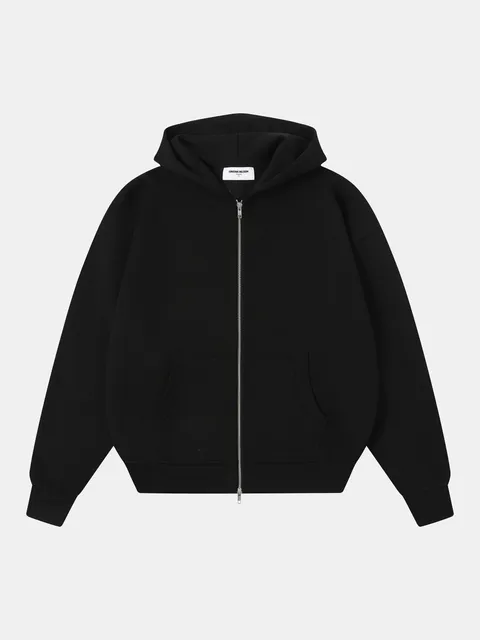 Union LA Zip-Up Hoodie Solid Black