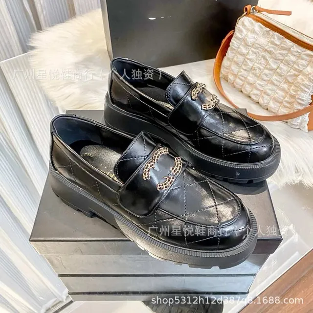 Chanel Quilted Loafer CC Chain Strap
