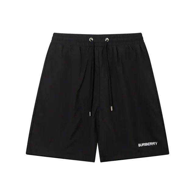 Burberry Logo-Embroidered Shorts Black