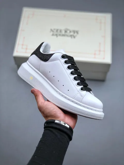 Alexander McQueen Oversized Sneaker Glitter Heel Tab