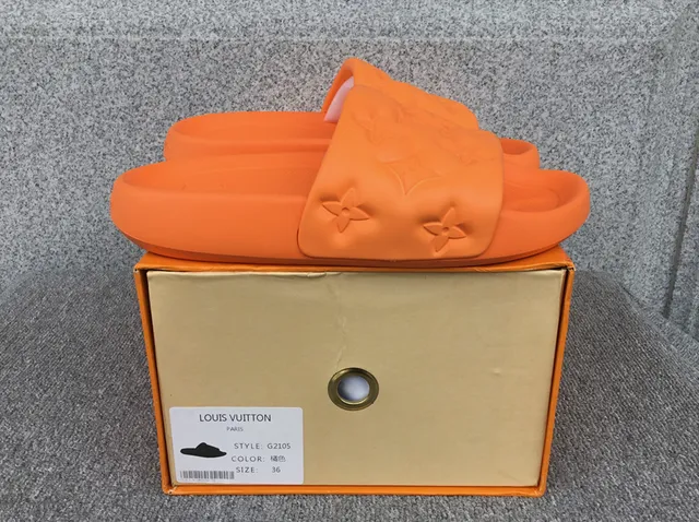 Louis Vuitton Slide Sandal Monogram Embossed