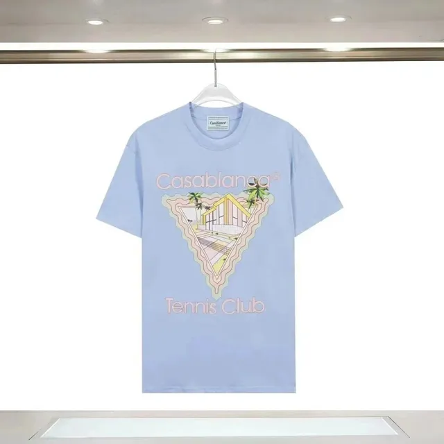 Casablanca Tennis Club Tee Pastel Blue