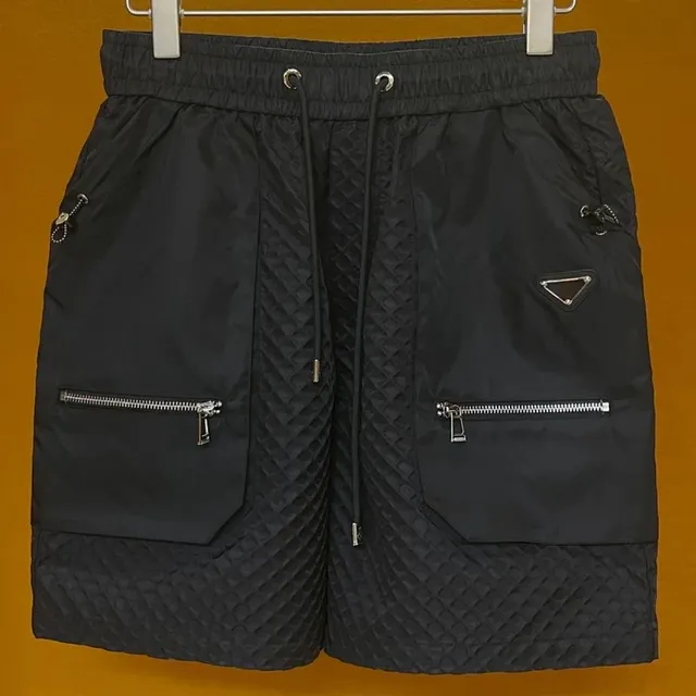 Prada Quilted Shorts Triangle Logo