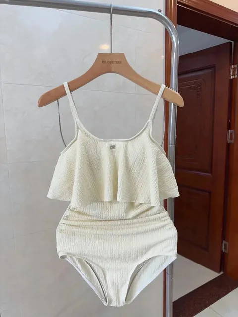 Chanel Ruffled One-Piece Swimsuit