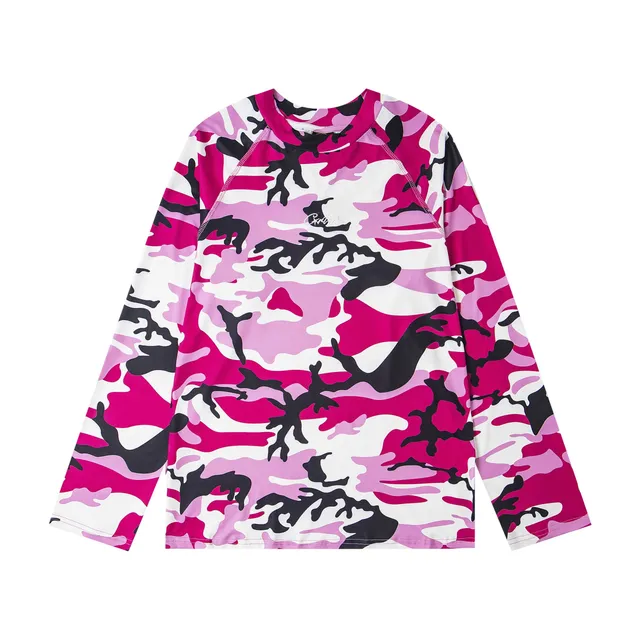Corteiz Long-Sleeve Rash Guard Pink Camo