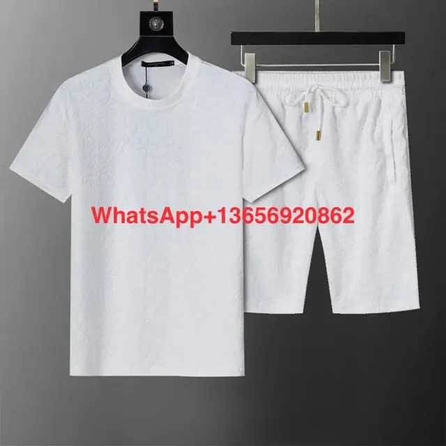 Louis Vuitton T-Shirt and Shorts Set Monogram Embossed