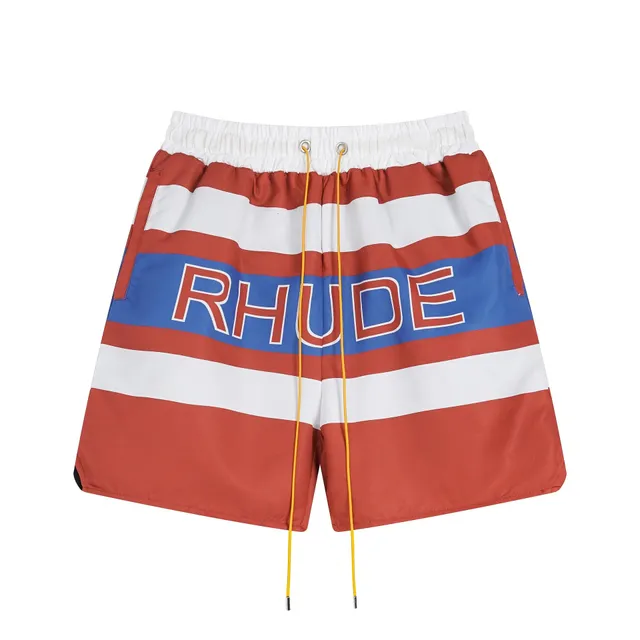 Rhude Logo Stripe Shorts
