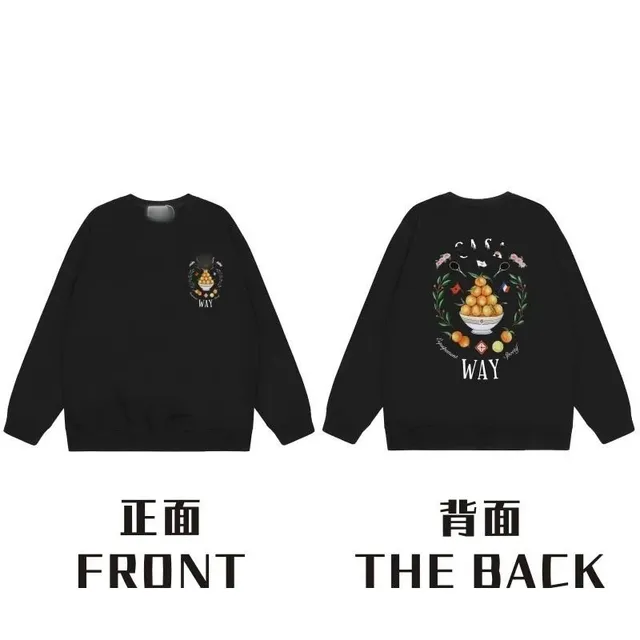 Crewneck Sweatshirt Fruit Bowl Print