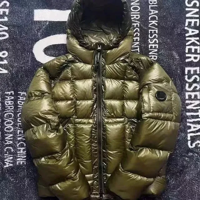 Moncler Down Jacket Metallic Olive
