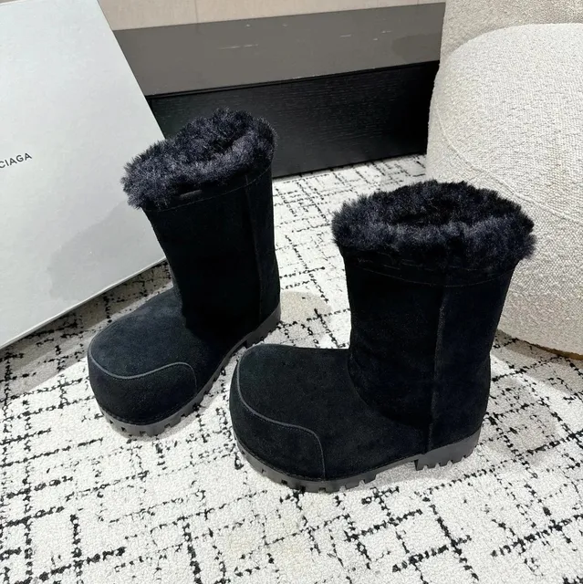 Balenciaga Speed Trainer Fur Trim
