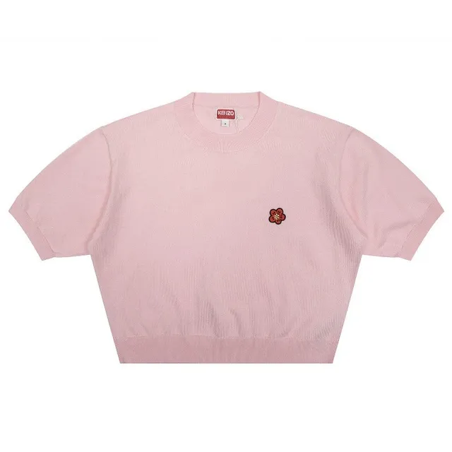 Kenzo Knit Top Flower Embroidery