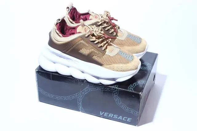 Versace Chain Reaction Beige Brown