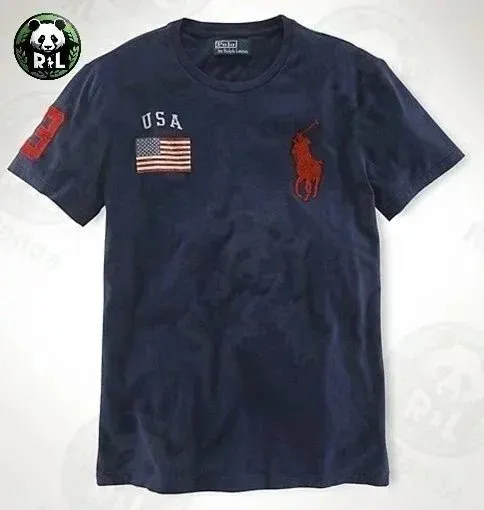 Polo Ralph Lauren Polo Bear Tee USA Flag Patch