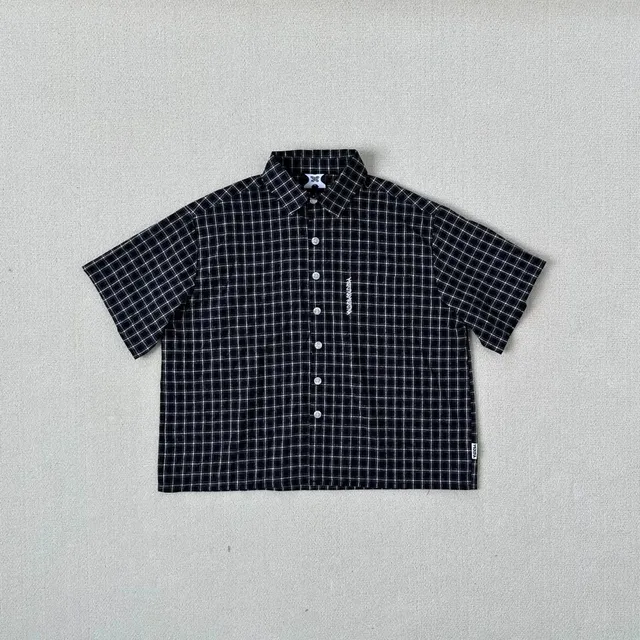 Stüssy Short-Sleeve Button-Up Shirt Grid Check