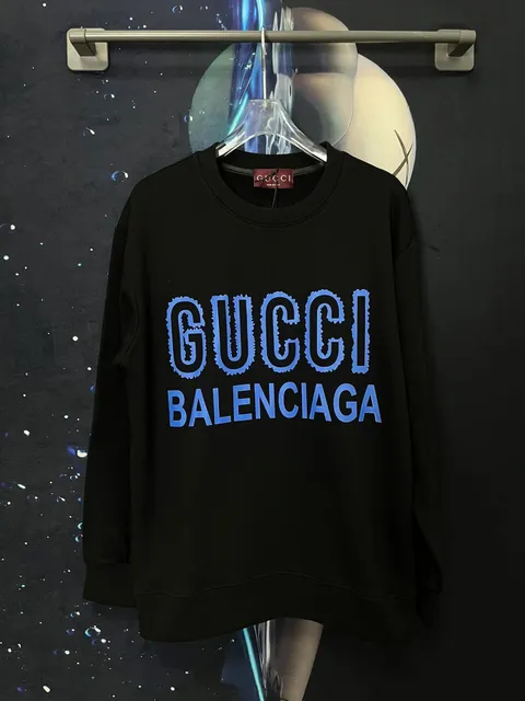 Crewneck Sweatshirt Gucci Balenciaga Logo