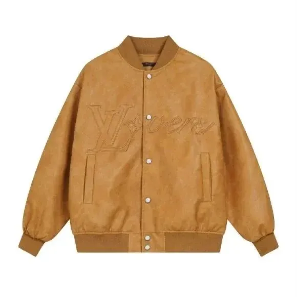 Louis Vuitton Varsity Jacket Suede Embroidered