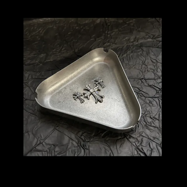 Chrome Hearts Triangle Ashtray Cross Embellished