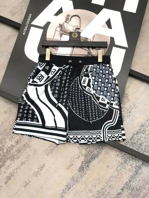 Versace Printed Shorts Baroque Logo Pattern