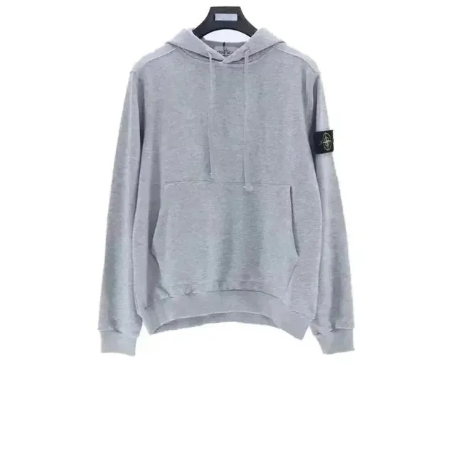 Stone Island Hooded Sweatshirt Grey Melange