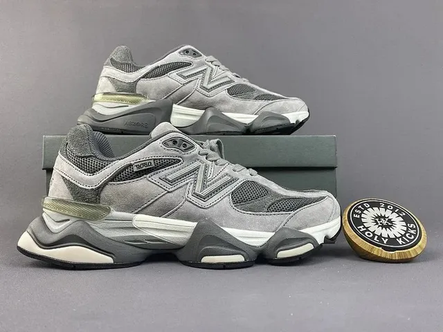 New Balance 9060 Grey Mesh Suede
