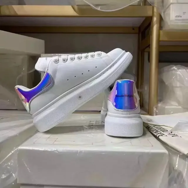 Alexander McQueen Oversized Sneaker Iridescent Heel