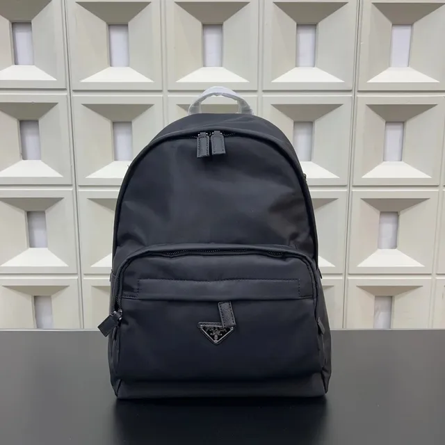 Prada Nylon Backpack Classic Triangle Logo