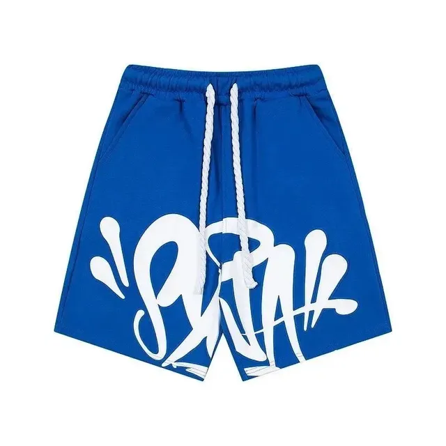 Graffiti Print Shorts Bold Logo